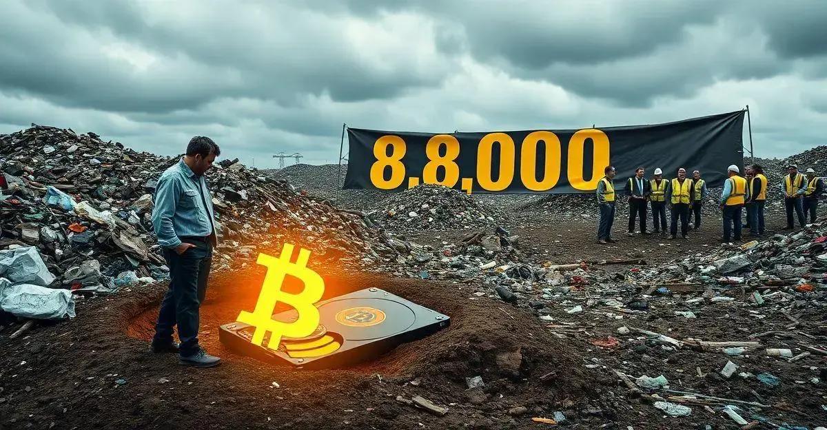 O valor dos bitcoins perdidos