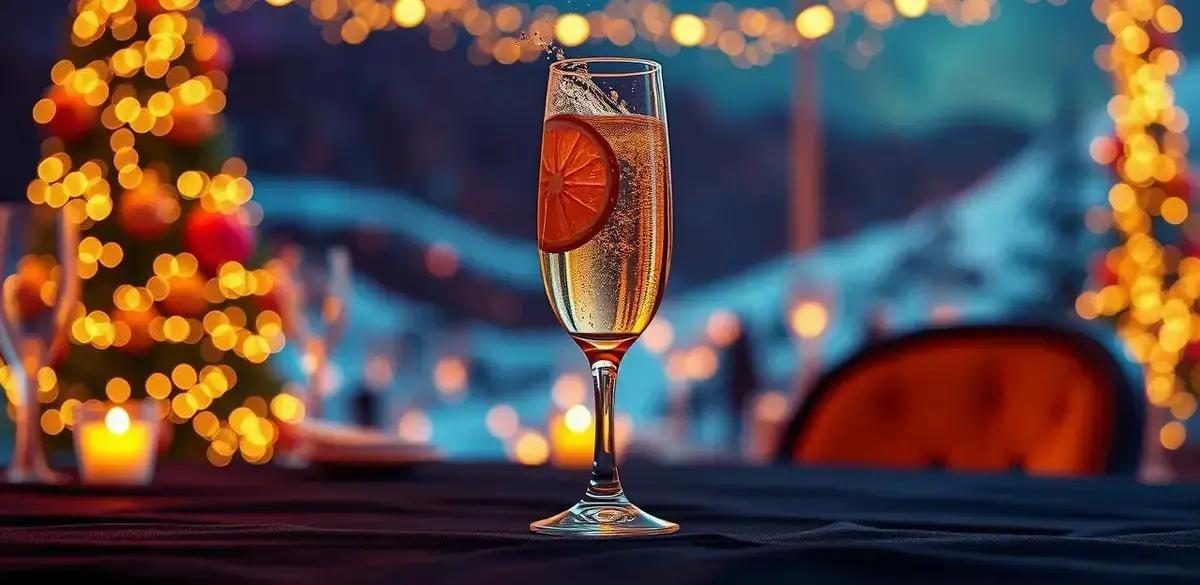 champagne com licor de cassis e laranja refresco elegante para qualquer ocasiao