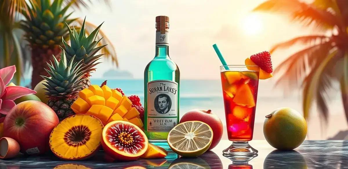 Ingredientes para Licor de Frutas Tropicais com Rum