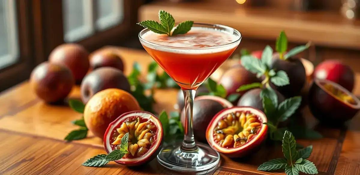 martini com espuma de maracuja e hortela a bebida refrescante que voce precisa