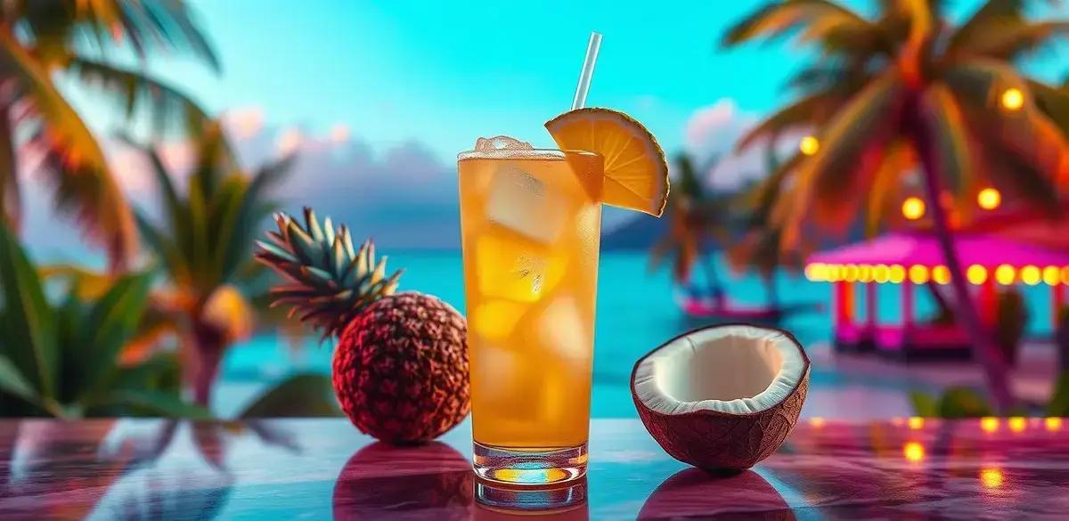 tequila tropical com abacaxi e coco a bebida perfeita para o verao