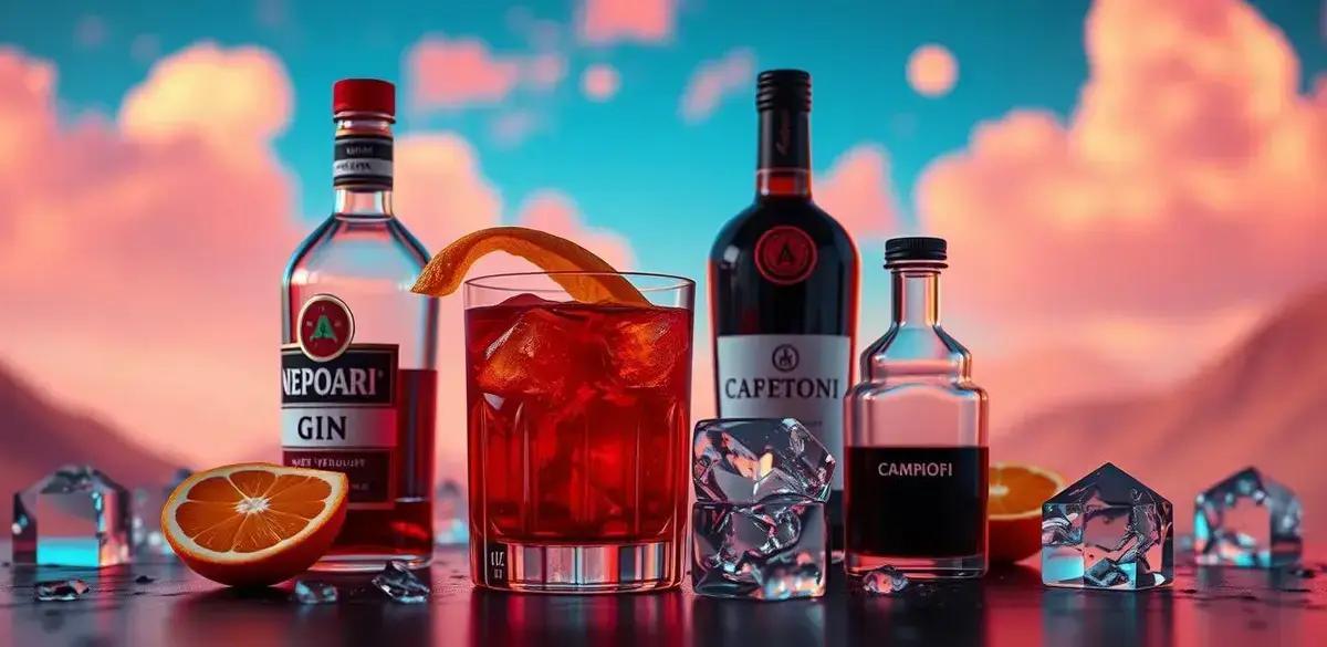 Ingredientes da Receita do Negroni com Licor de Café Ingredientes da Receita do Negroni com Licor de Café