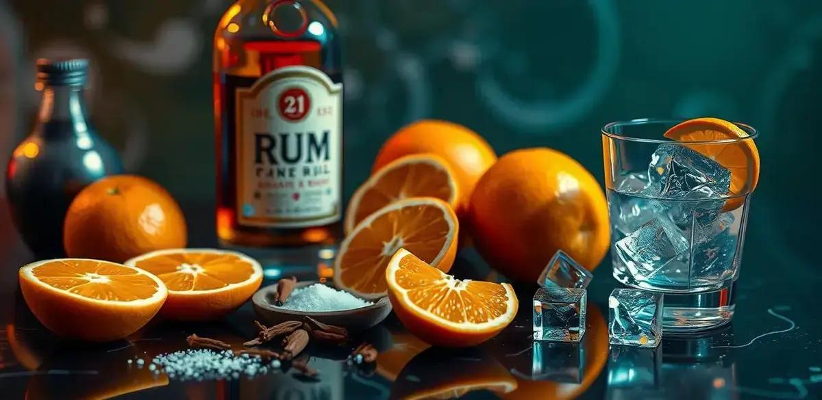 Ingredientes para Rum com Laranja e Cravo Ingredientes para Rum com Laranja e Cravo