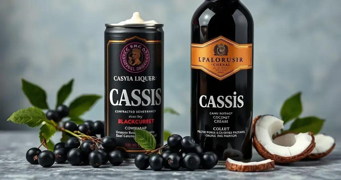 Curiosidades sobre Licor de Cassis e Creme de Coco Curiosidades sobre Licor de Cassis e Creme de Coco