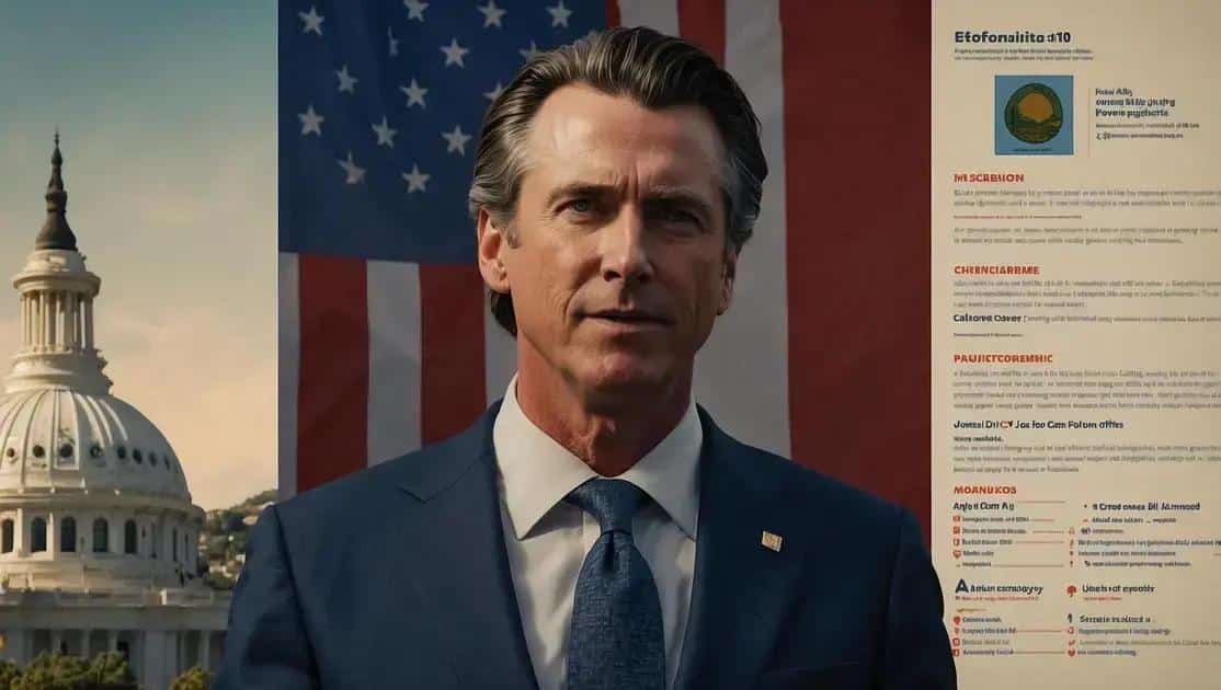 Posição do Governador Newsom Posição do Governador Newsom