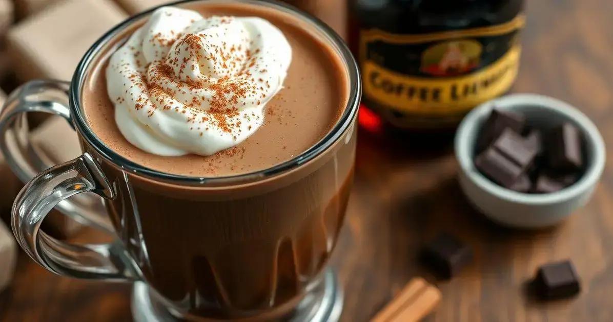 Como Preparar o Chocolate com Licor de Café e Canela
