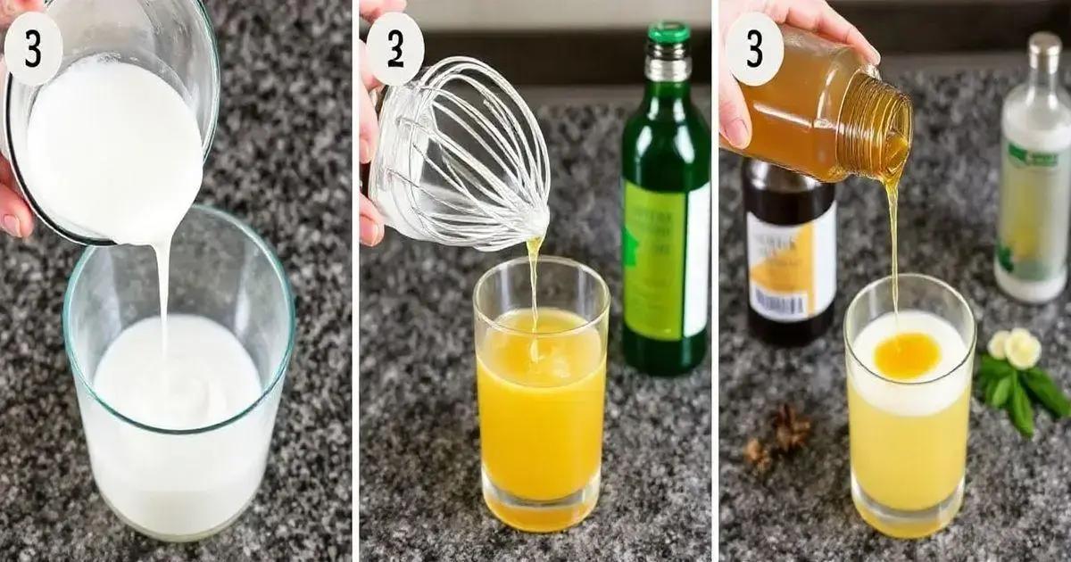 Preparação da espuma de gengibre Preparação da espuma de gengibre