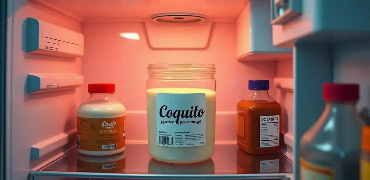 Conservação do Coquito com Licor de Café e Gengibre