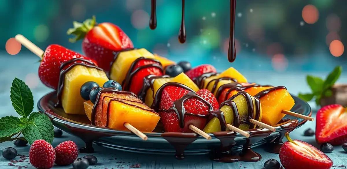 No momento, você está visualizando Espetinhos de Frutas com Chocolate: Uma Delícia Irresistível