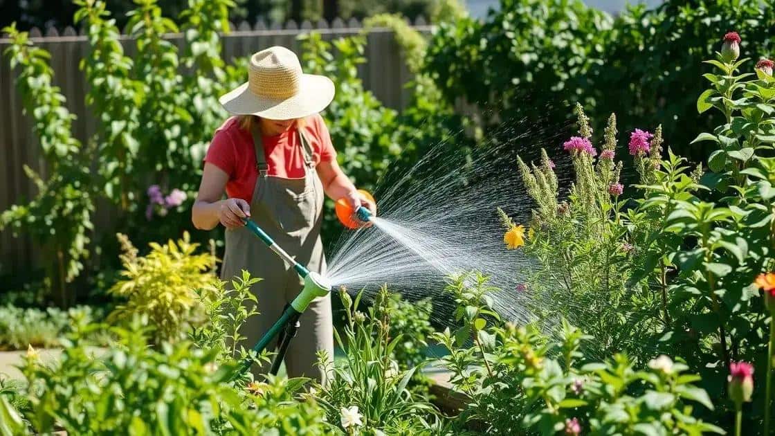 Como ajustar a rega no verão Como ajustar a rega no verão
