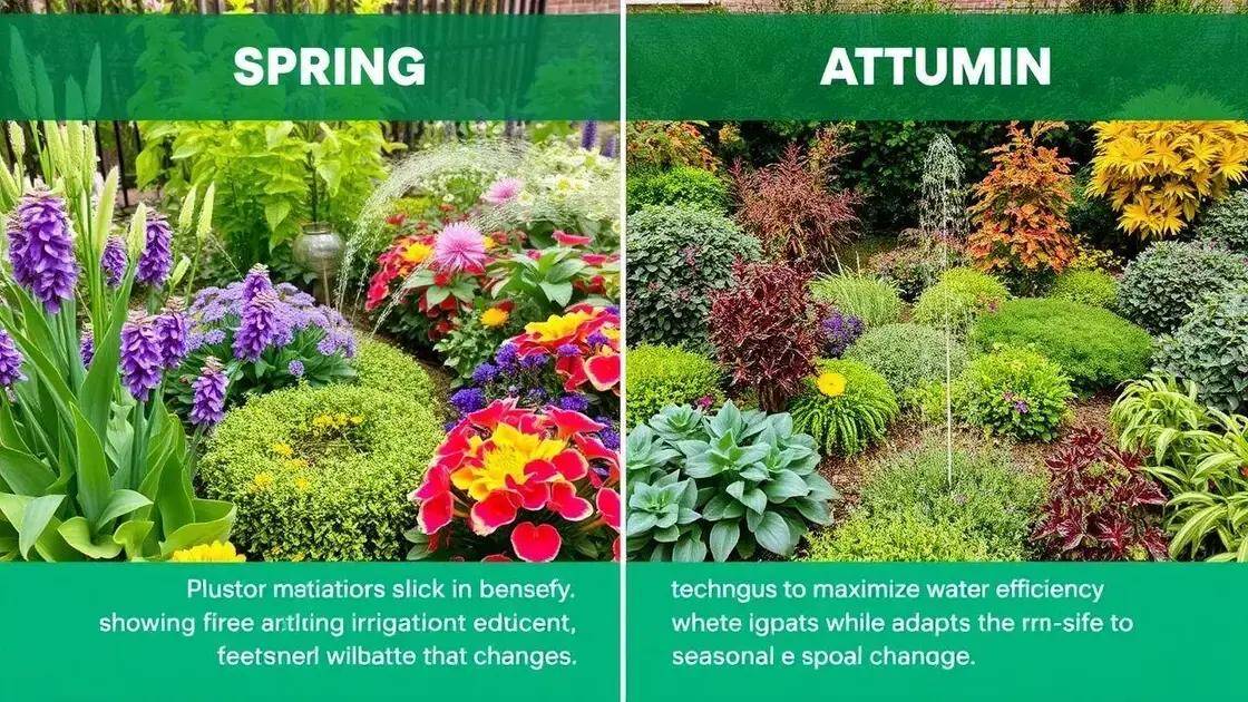 Estratégias de irrigação para primavera e outono Estratégias de irrigação para primavera e outono