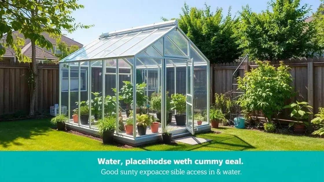 Como escolher o local ideal para a estufa Como escolher o local ideal para a estufa