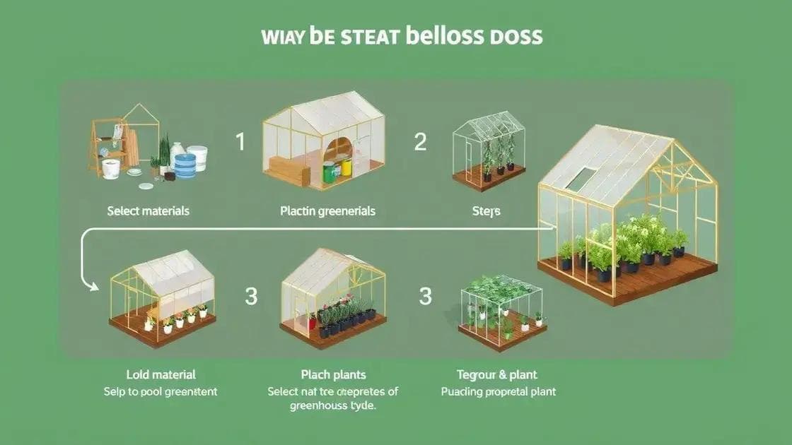 Passo a passo para montar a estufa Passo a passo para montar a estufa