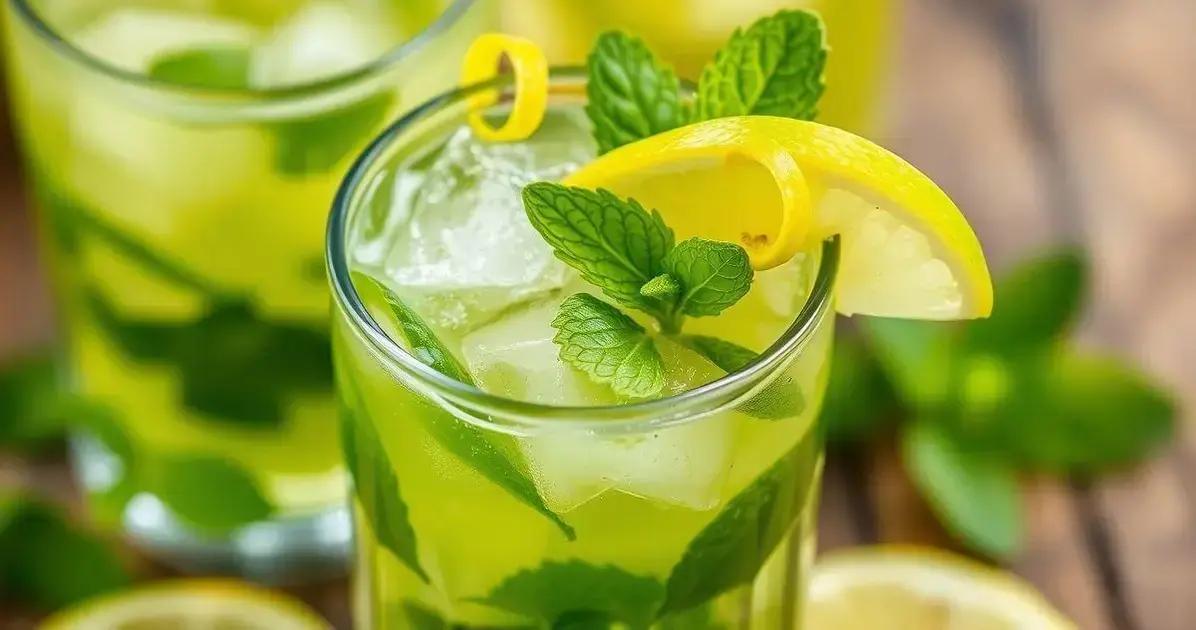 No momento, você está visualizando Mojito com Soda de Maçã Verde e Raspas de Limão: Refrescância Irresistível