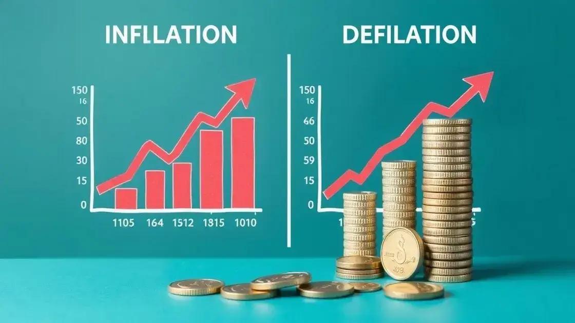 Diferença entre inflação e deflação