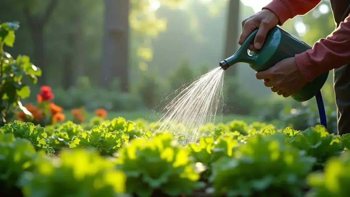 Como regar as plantas que crescem rápido