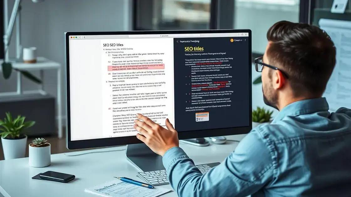 Erros comuns ao criar títulos para SEO Erros comuns ao criar títulos para SEO