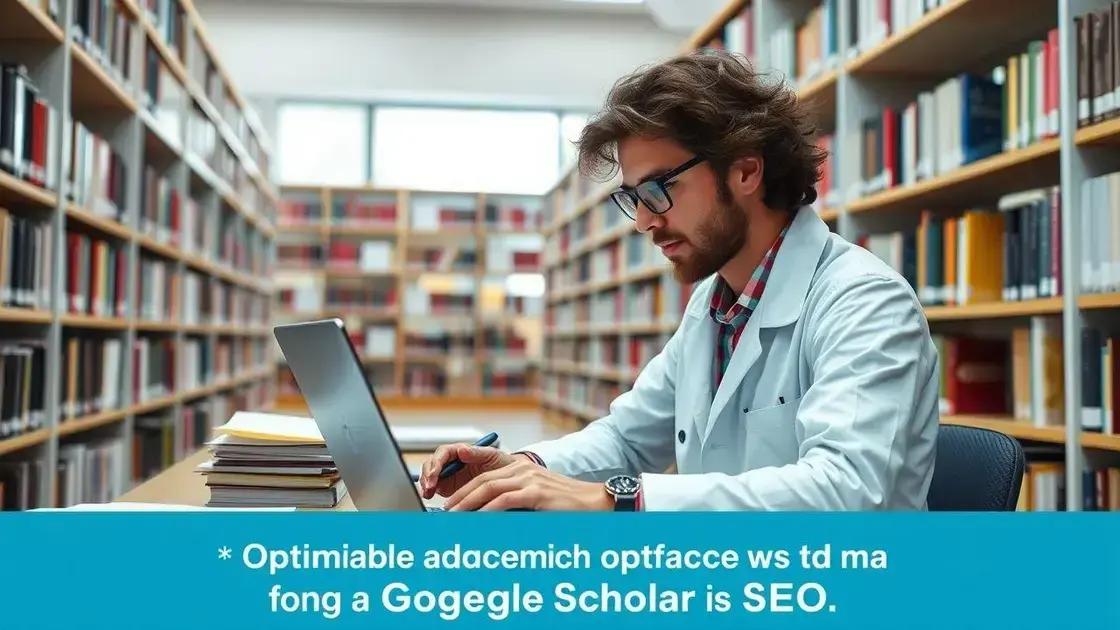 No momento, você está visualizando Google Scholar SEO: Como Otimizar Conteúdo Acadêmico e Científico