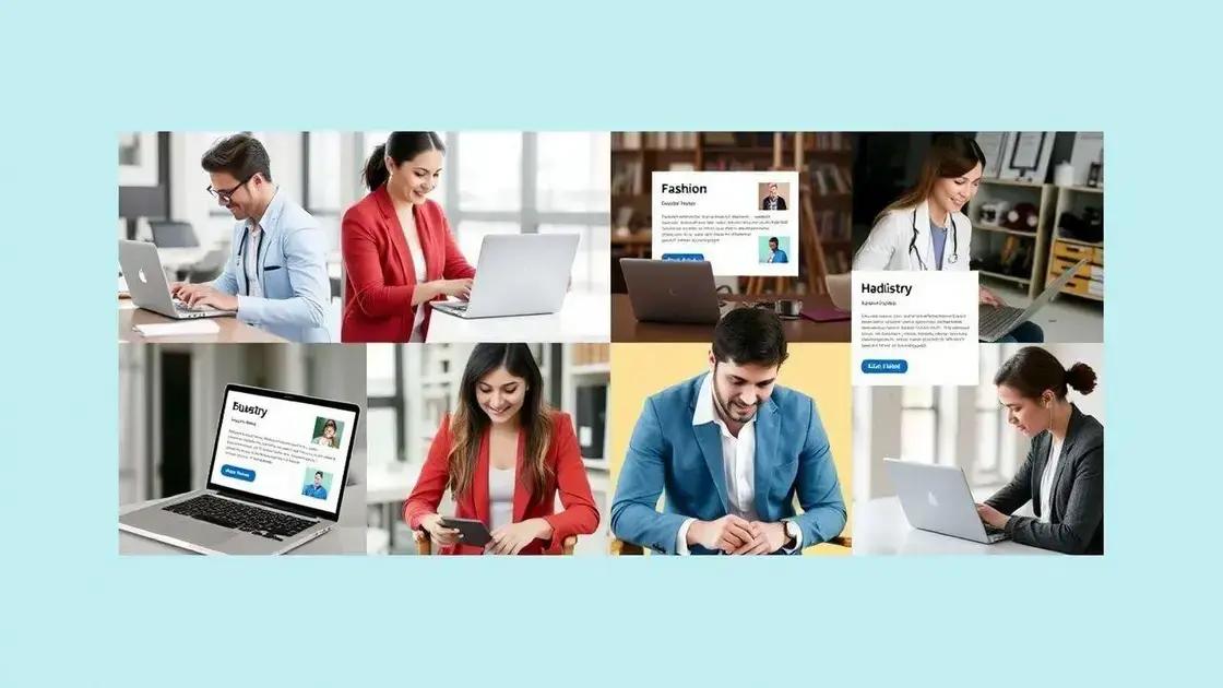 Exemplos de templates eficazes para diferentes nichos