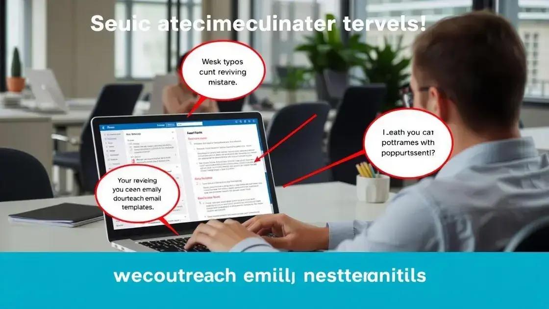 Erros comuns a evitar ao usar outreach templates