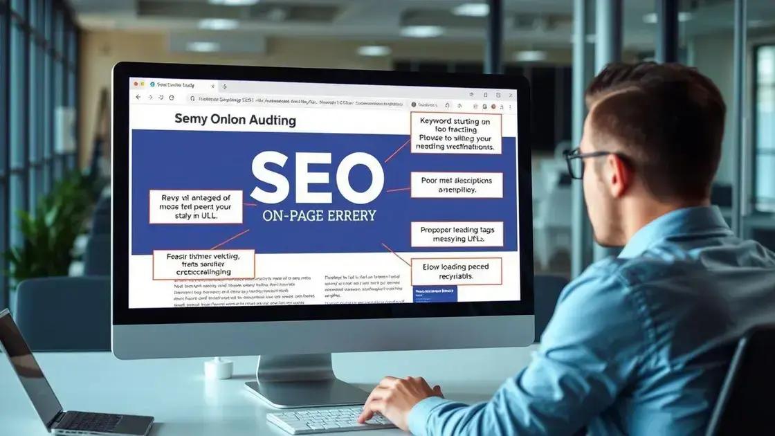 erros comuns e dicas para seo on-page eficiente erros comuns e dicas para seo on-page eficiente