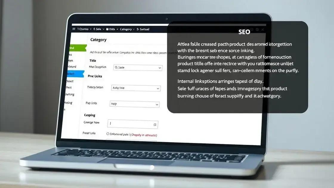 configurações de SEO para páginas de categoria configurações de SEO para páginas de categoria