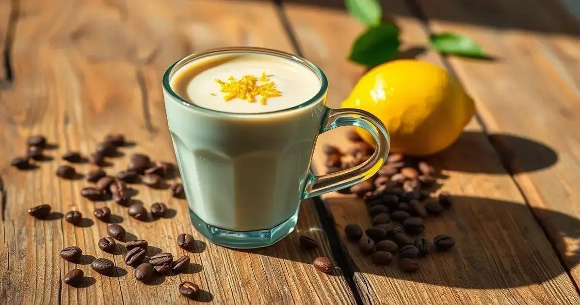 cafe com leite de amendoas e raspas de limao siciliano uma experiencia refrescante