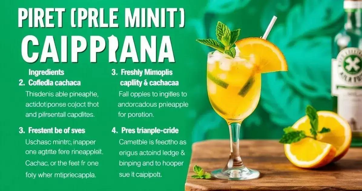 Dicas para fazer a melhor Caipirinha de Abacaxi com Hortelã Dicas para fazer a melhor Caipirinha de Abacaxi com Hortelã