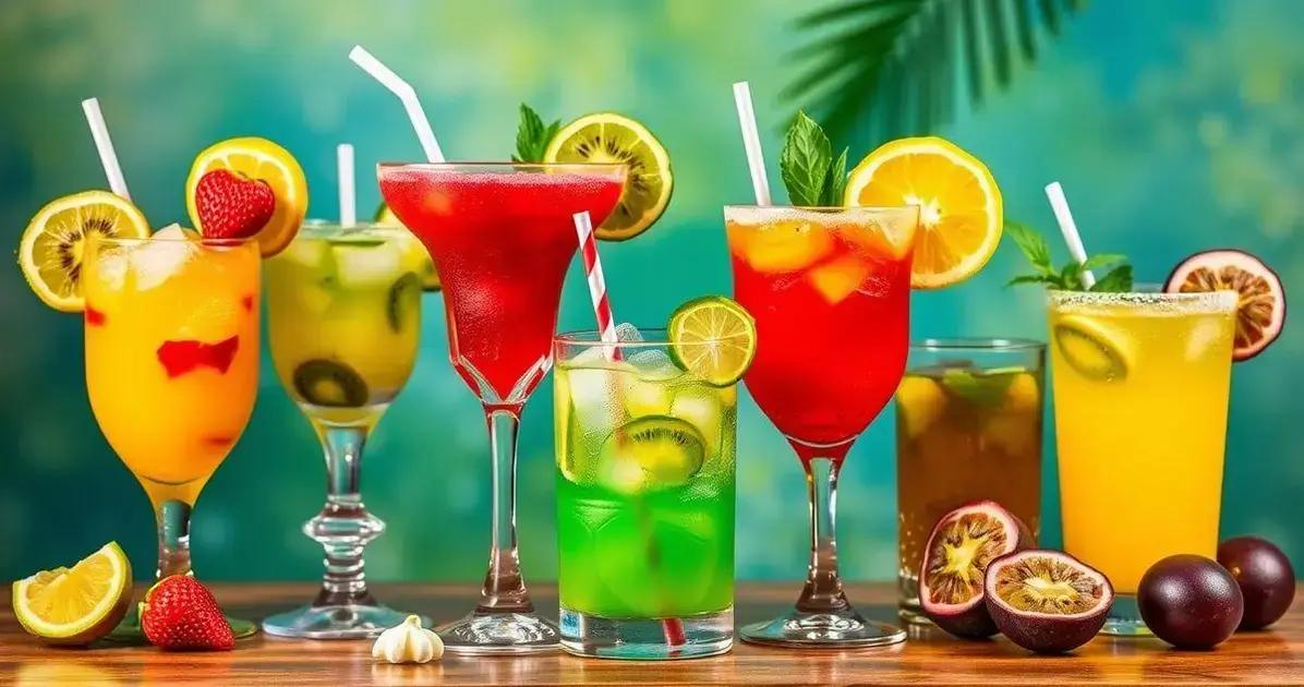 Variações da receita de Caipirinha com Frutas Variações da receita de Caipirinha com Frutas