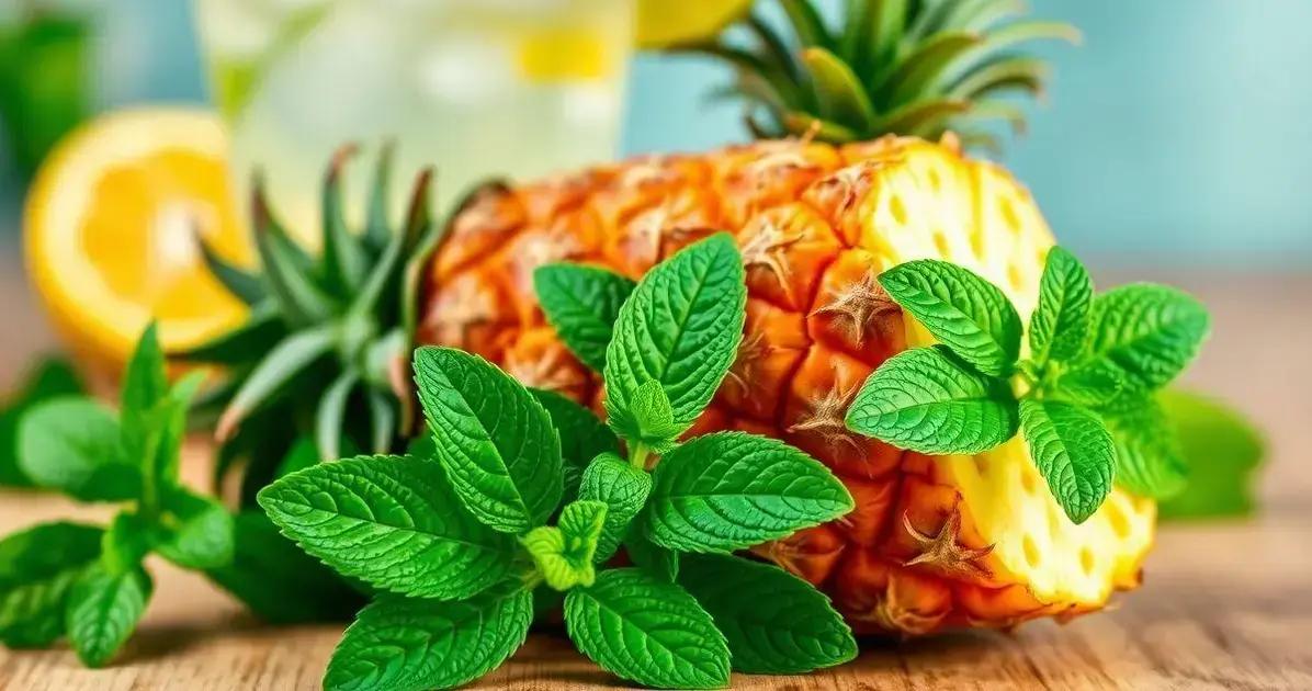 Benefícios do Abacaxi e da Hortelã na Coquetelaria Benefícios do Abacaxi e da Hortelã na Coquetelaria