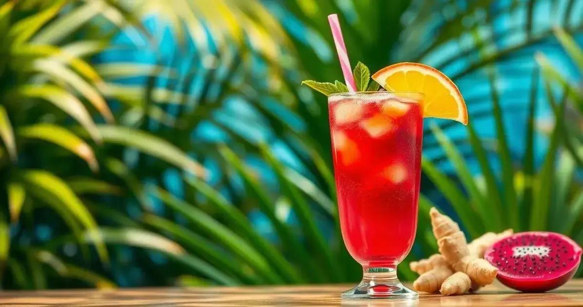 Leia mais sobre o artigo Caipirinha de Pitaya e Gengibre: Refrescância Tropical Para Seu Verão