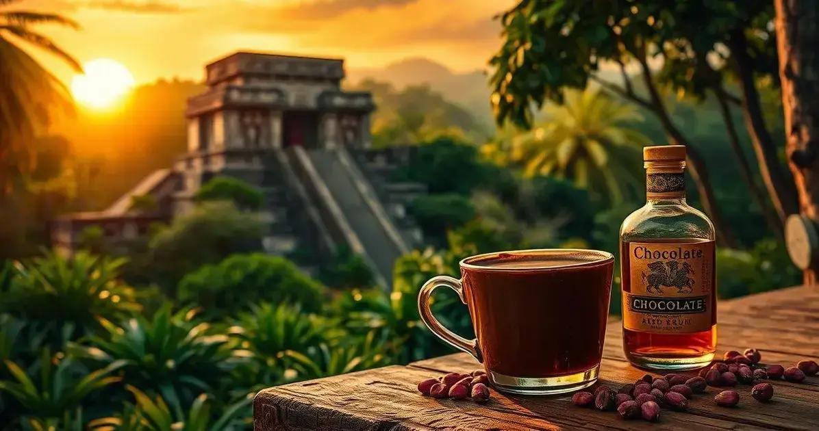 História do Chocolate Quente com Pimenta Rosa e Rum História do Chocolate Quente com Pimenta Rosa e Rum