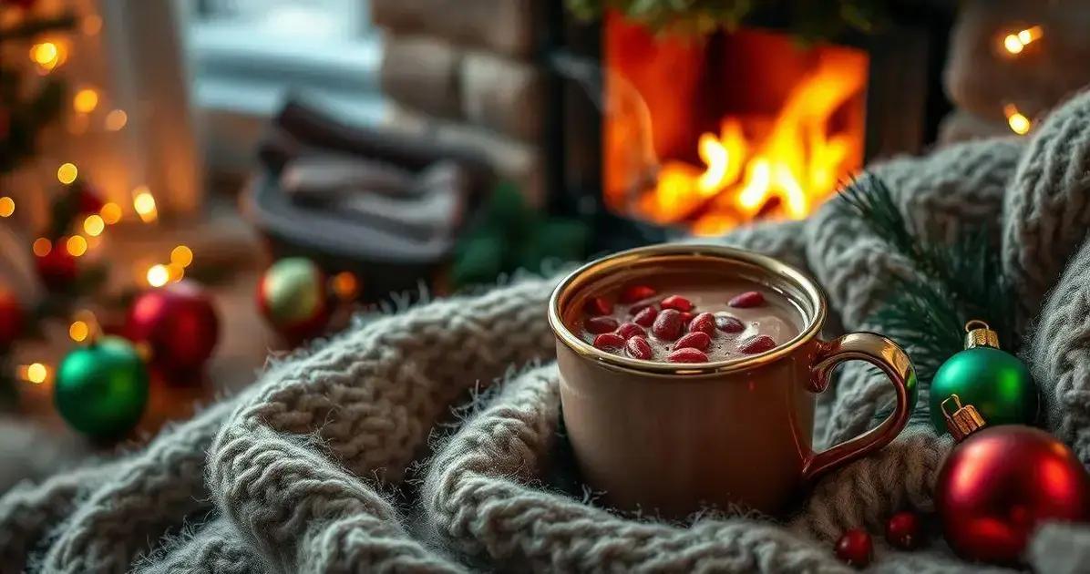 chocolate quente com pimenta rosa e rum envelhecido uma delicia quente