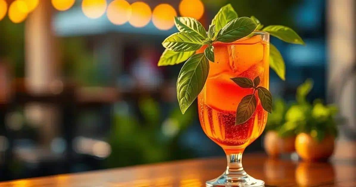 A Importância do Manjericão no Drink A Importância do Manjericão no Drink