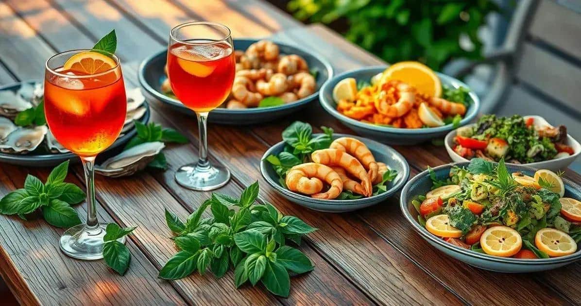 Harmonização: Aperol com Refrigerante de Tangerina e Manjericão Harmonização: Aperol com Refrigerante de Tangerina e Manjericão