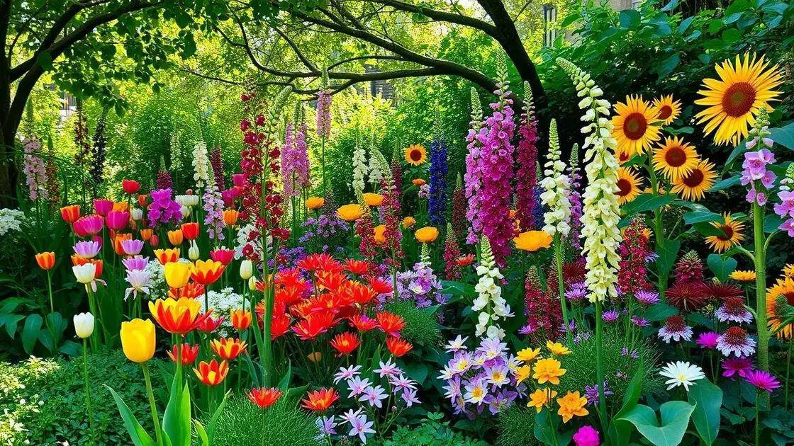Combinações de flores para um jardim colorido Combinações de flores para um jardim colorido
