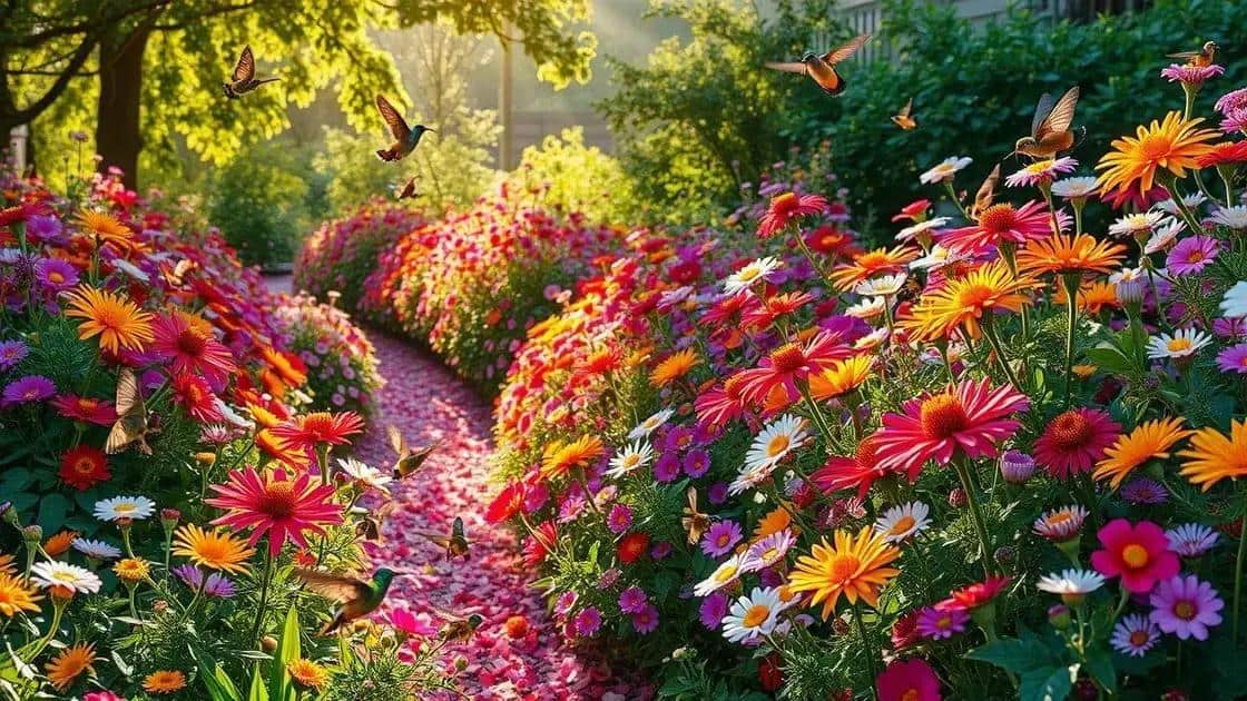 Flores que atraem polinizadores no jardim Flores que atraem polinizadores no jardim