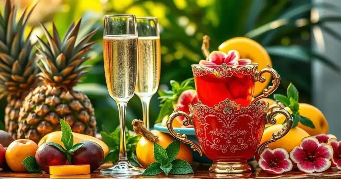 Harmonização de Champagne com Chá de Hibisco e Outras Bebidas Harmonização de Champagne com Chá de Hibisco e Outras Bebidas