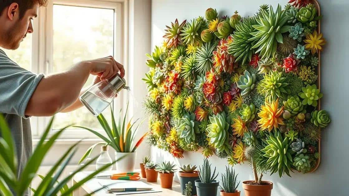 Cuidados essenciais para suculentas em parede Cuidados essenciais para suculentas em parede