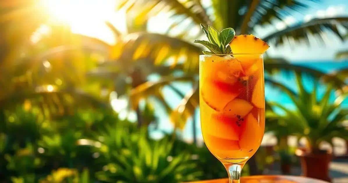 Leia mais sobre o artigo Conhaque Tropical com Abacaxi e Manjericão: a Bebida Perfeita para Verão