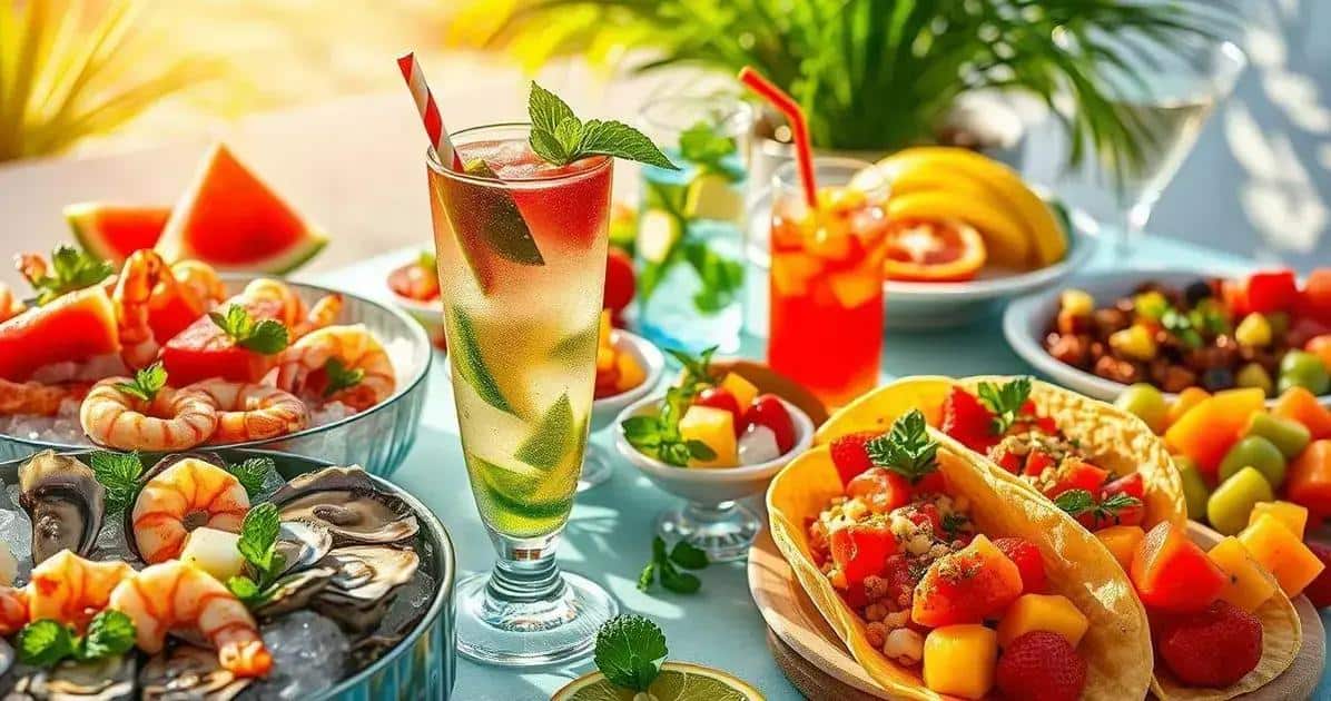 Harmonização de Bebidas com Licor de Menta e Melancia