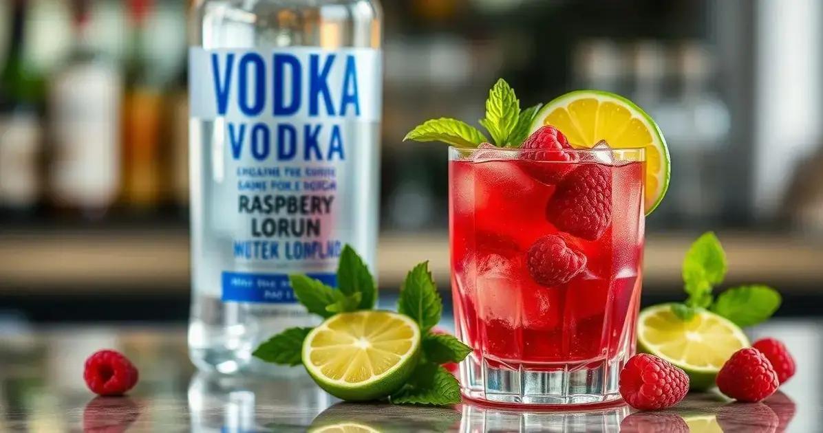 Ingredientes da Receita de Cosmopolitan com Framboesa Fresca