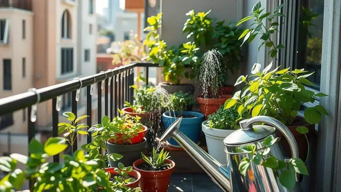 Dicas de irrigação para mini hortas em sacadas Dicas de irrigação para mini hortas em sacadas