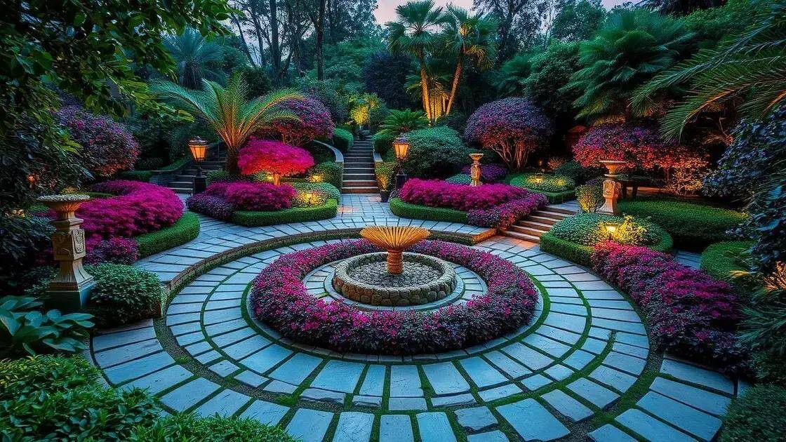 Integração de caminhos e elementos decorativos