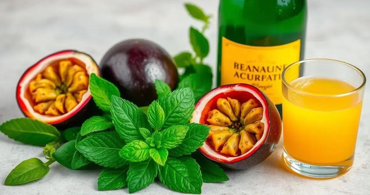 Ingredientes do Energético com Espumante e Maracujá Ingredientes do Energético com Espumante e Maracujá