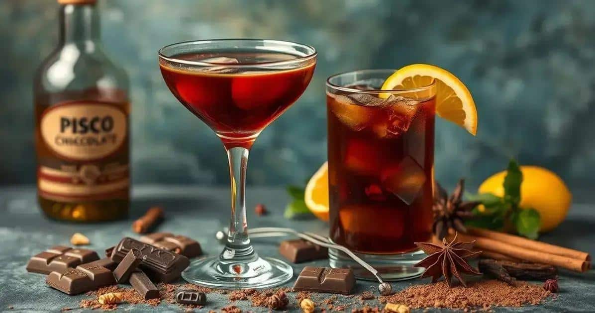 Misturando sabores: Pisco e Chocolate Misturando sabores: Pisco e Chocolate