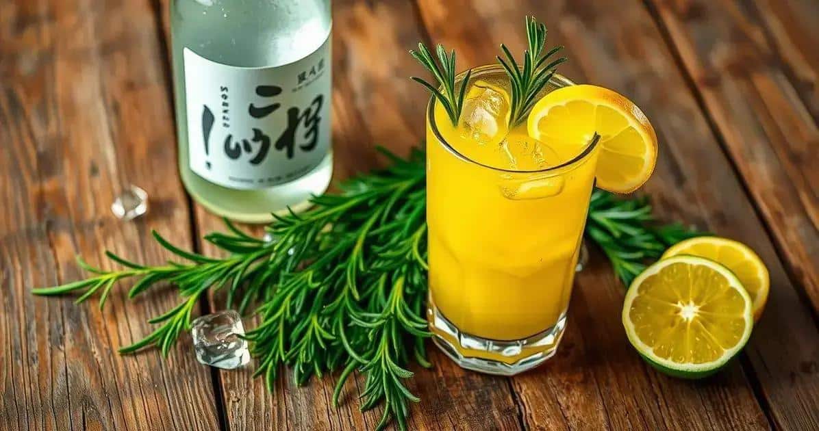 Ingredientes do Saque com Suco de Limão e Alecrim Ingredientes do Saque com Suco de Limão e Alecrim