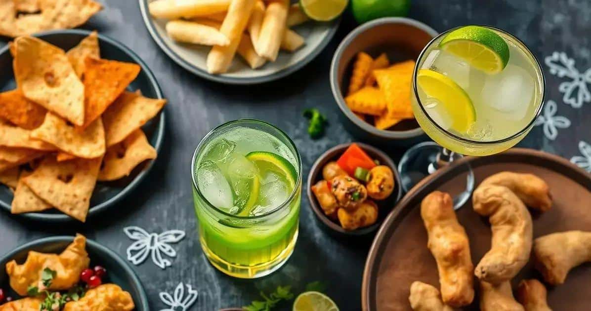 Sugestões de Acompanhamentos para Tequila com Suco de Limão e Gengibre Sugestões de Acompanhamentos para Tequila com Suco de Limão e Gengibre