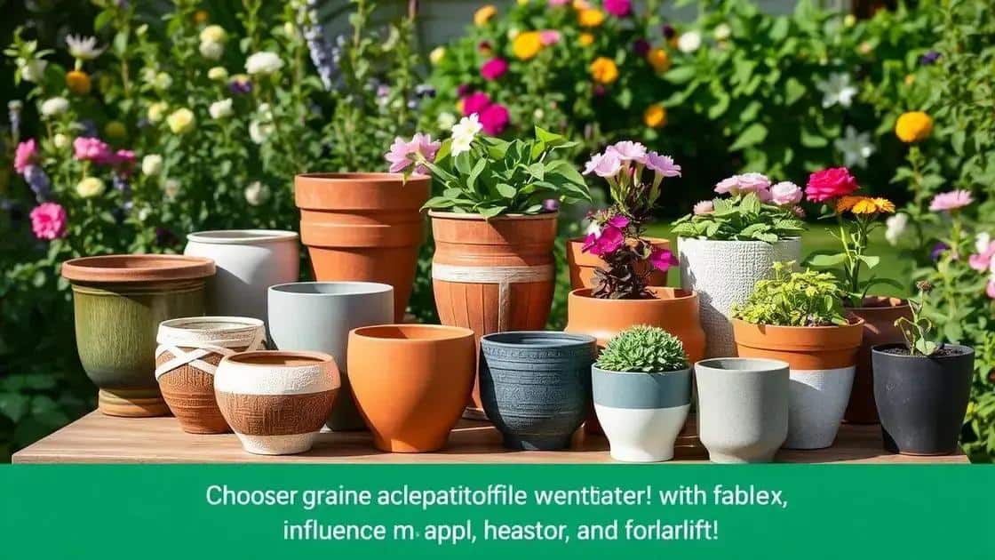 Como escolher vasos adequados Como escolher vasos adequados