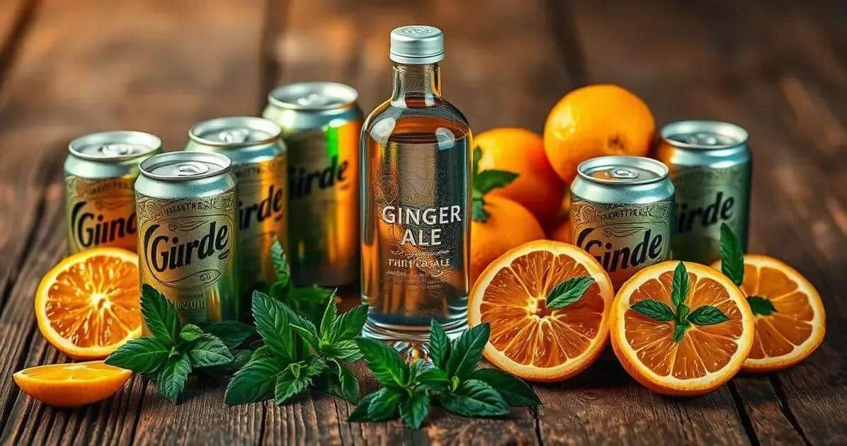 Ingredientes da Receita de Vodka com Refrigerante de Gengibre e Laranja